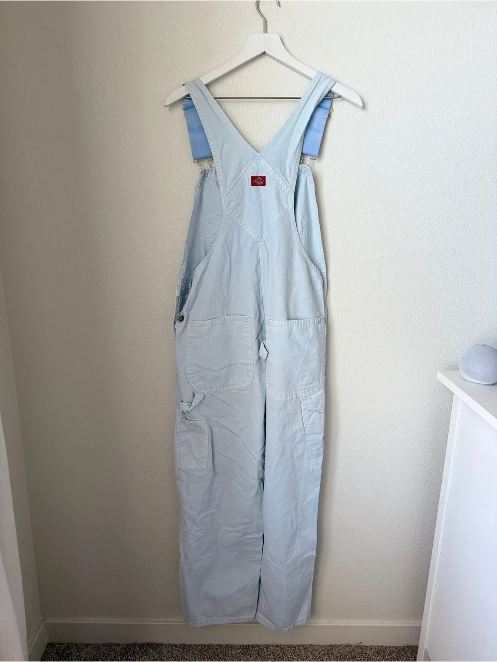 Vintage Dickies Light Blue Cotton Carpenter Overalls Bib Overalls